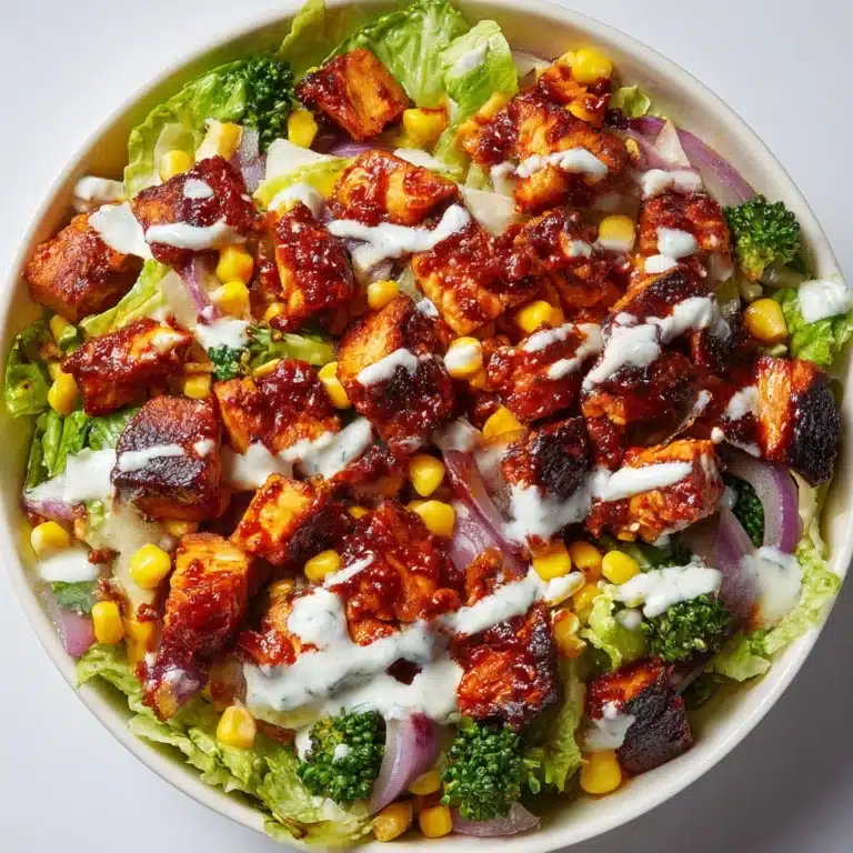 BBQ Chicken Skewer Salad Recipe