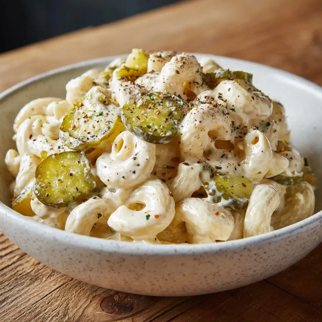 Classic Dill Pickle Macaroni Salad Recipe - Recipe Image