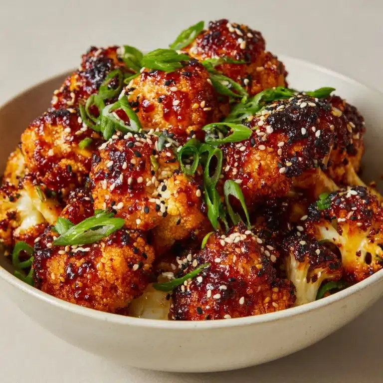 Sweet and Spicy Baked Cauliflower Recipe