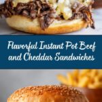 Instant Pot Beef and Cheddar Sandwiches with Spicy Cheese Sauce Recipe