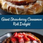 Giant Strawberry Cinnamon Roll Recipe