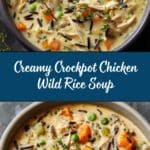 Crockpot Creamy Chicken Wild Rice Soup Recipe