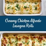 Chicken Alfredo Lasagna Rolls Recipe