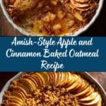 Amish-Style Apple and Cinnamon Baked Oatmeal Recipe