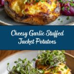 Garlic Stuffed Jacket Potatoes Recipe