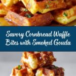 Cornbread Waffle Bites with Smoked Gouda and Honey Recipe