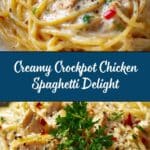 Creamy Crockpot Chicken Spaghetti Recipe
