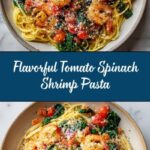 Tomato Spinach Shrimp Pasta Recipe