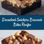 Snickers Brownie Bites Recipe