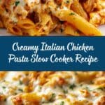 Easy Crock Pot Italian Chicken Pasta Recipe
