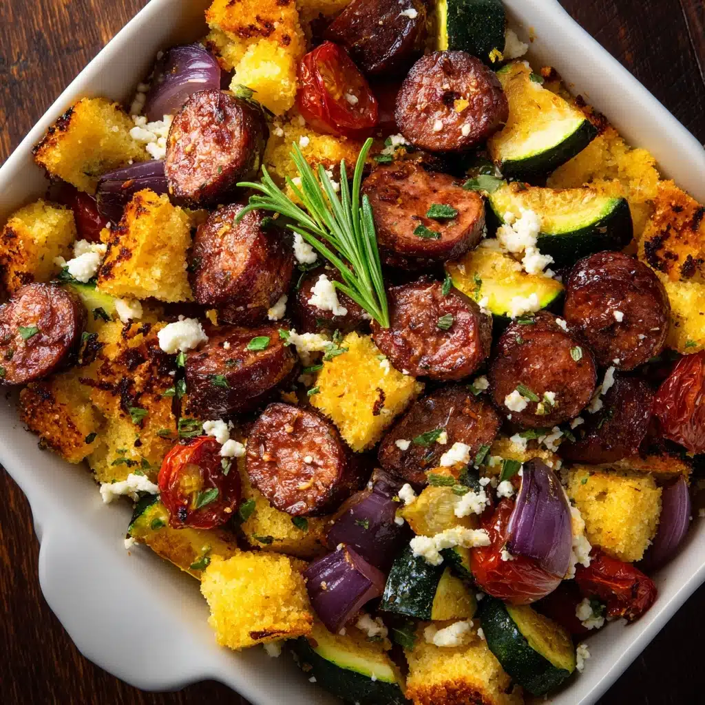Summer Sausage Skillet with Andouille Sausage Recipe - Recipe Image