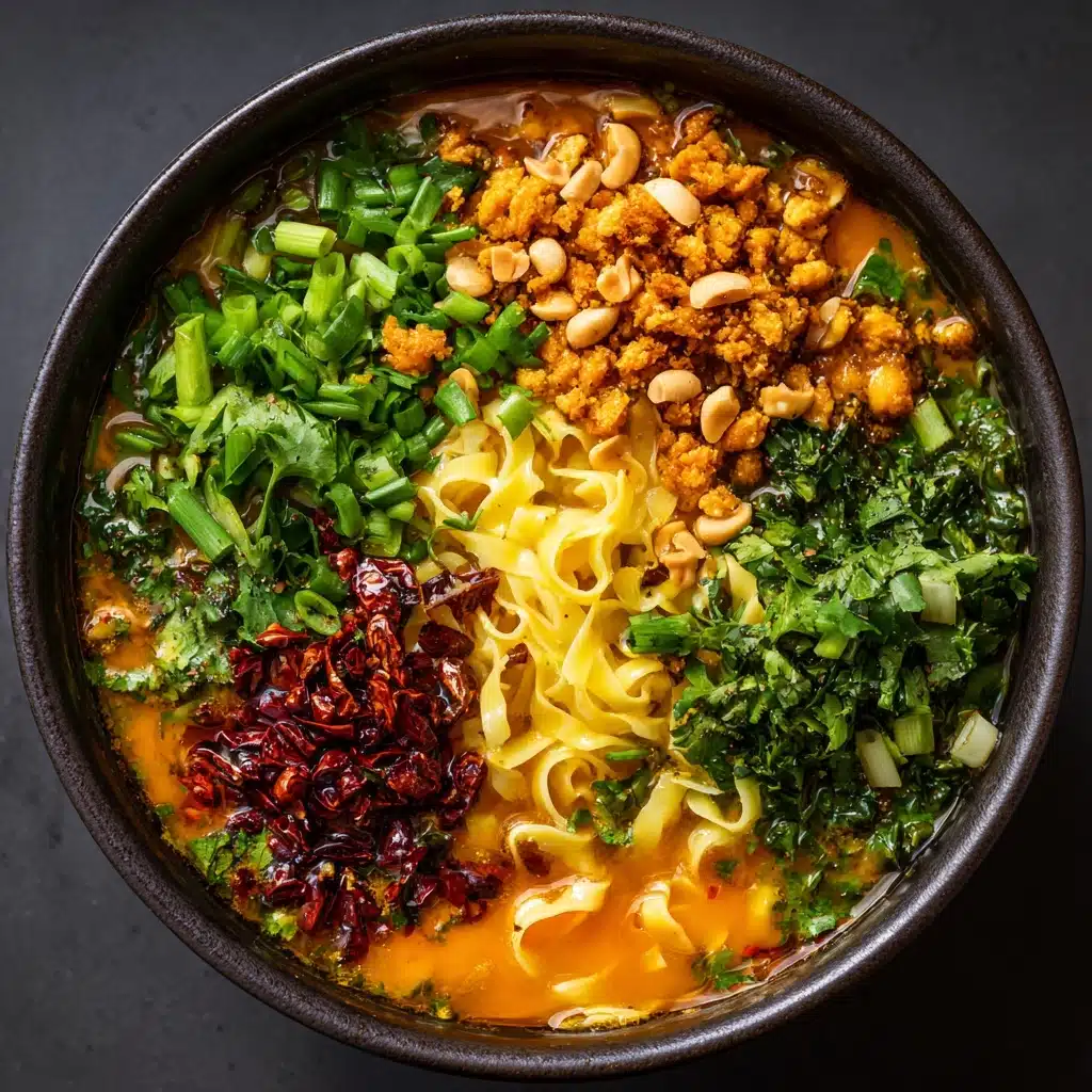 Crispy Thai Peanut Chicken Ramen Recipe - Recipe Image
