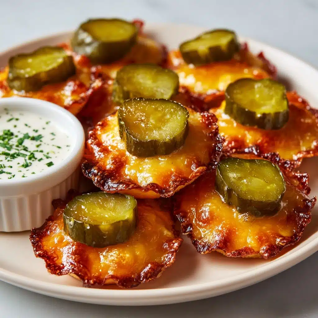 Cheesy Pickle Chips Recipe - Recipe Image