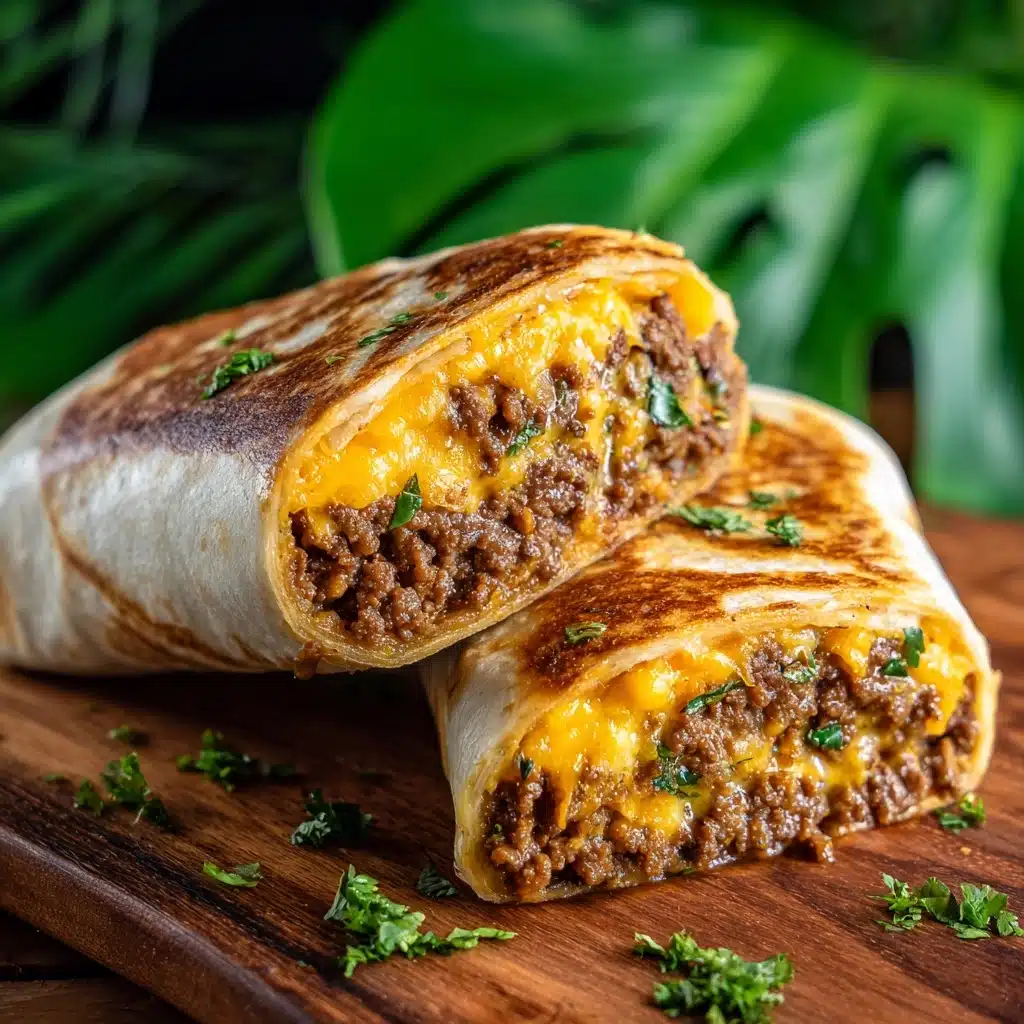 Garlic Butter Beef Cheeseburger Rollups Recipe - Recipe Image