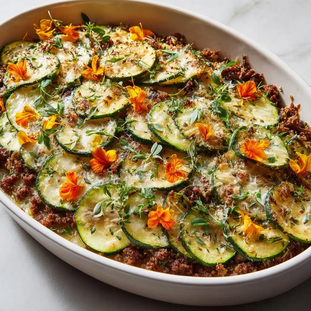 Savory Ground Turkey Zucchini Casserole Recipe - Recipe Image