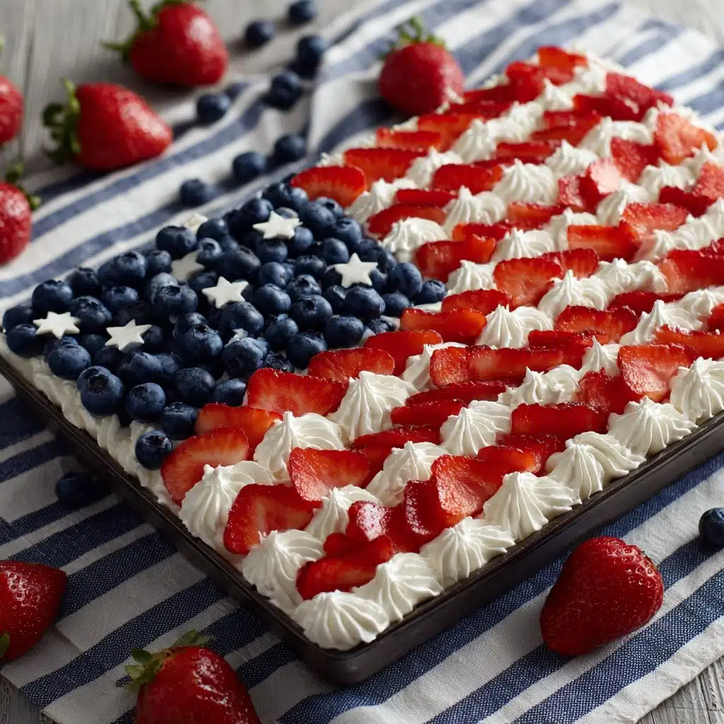 American Flag Fruit Pizza Recipe - Recipe Image