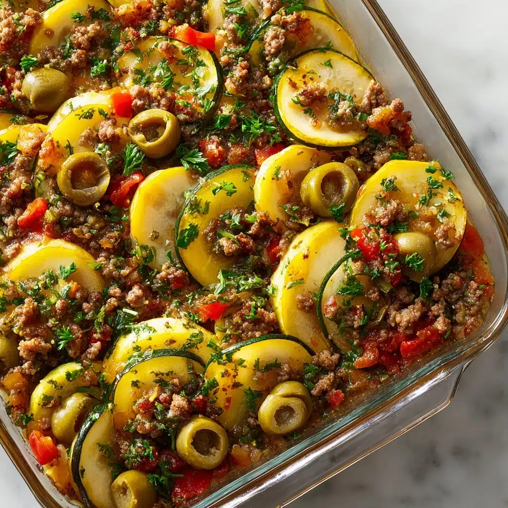 Southern Five Layer Beef Casserole Recipe - Recipe Image
