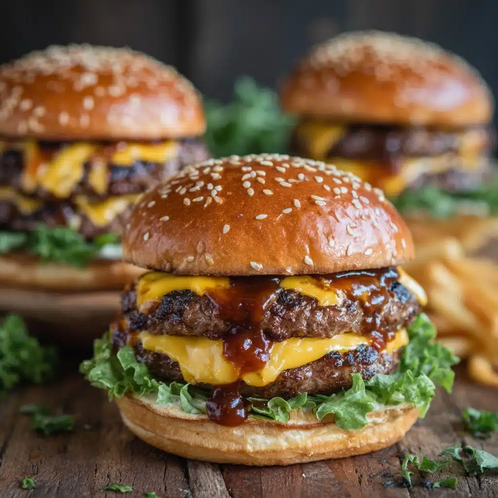 Teriyaki Parmesan Burgers with American Cheese Recipe - Recipe Image