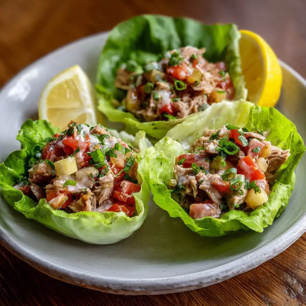 BLT Chicken Salad Lettuce Wraps Recipe - Recipe Image