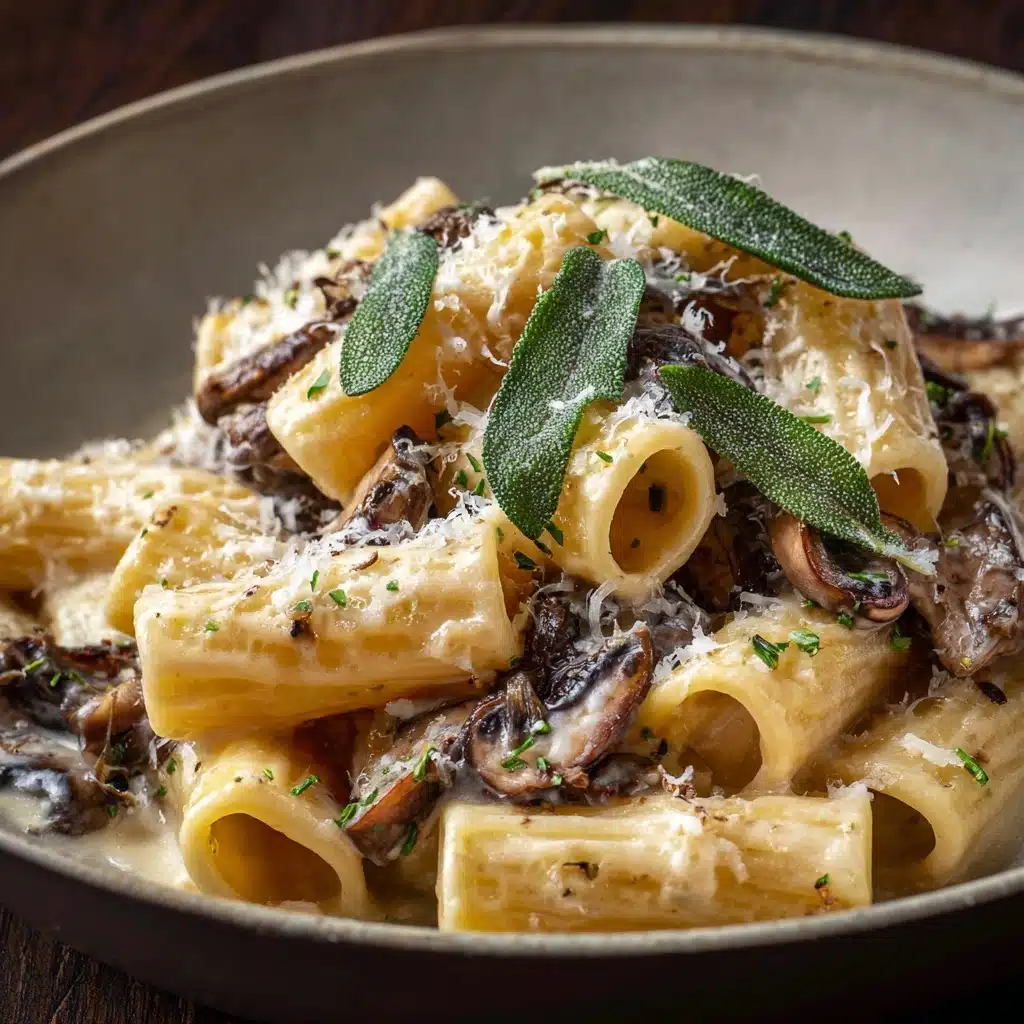 Sage Butter Pasta with Mushrooms Recipe - Recipe Image