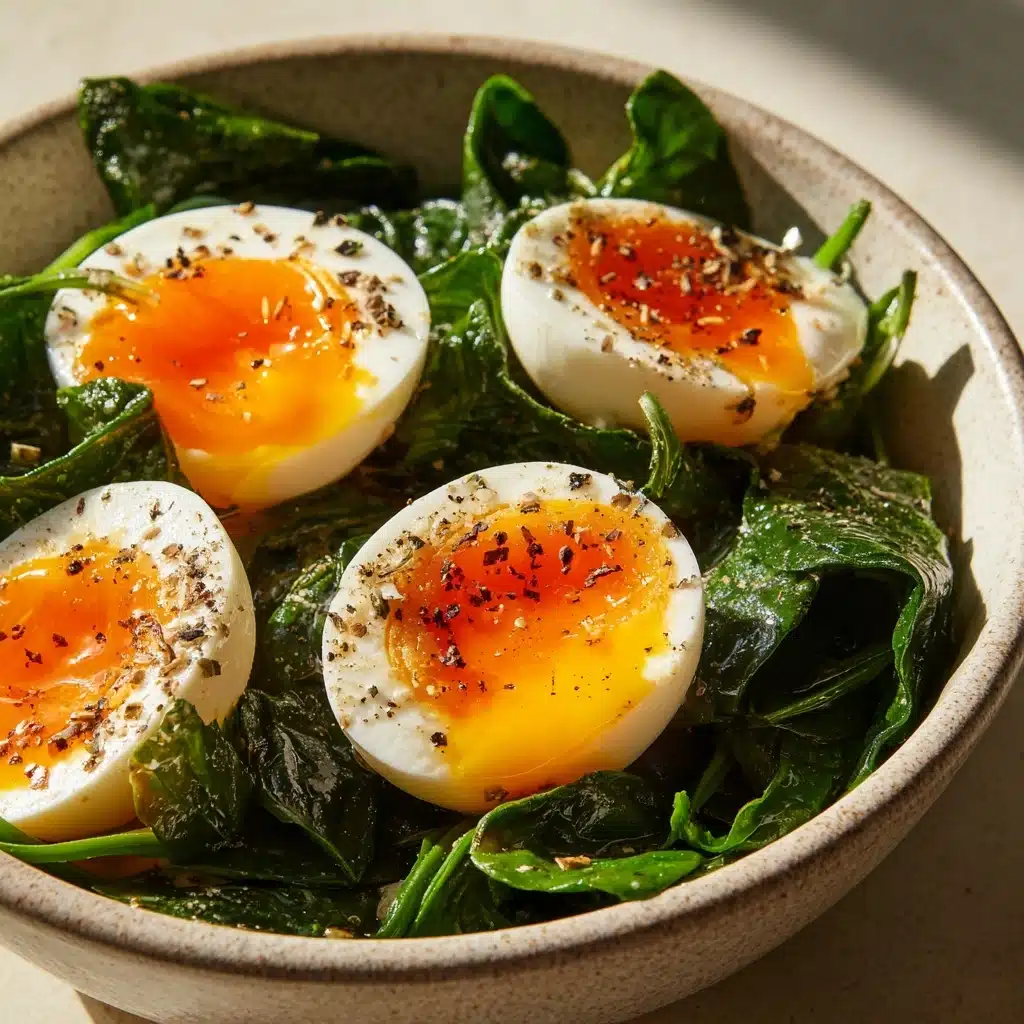 Hard-Boiled Egg Spinach Breakfast Recipe - Recipe Image