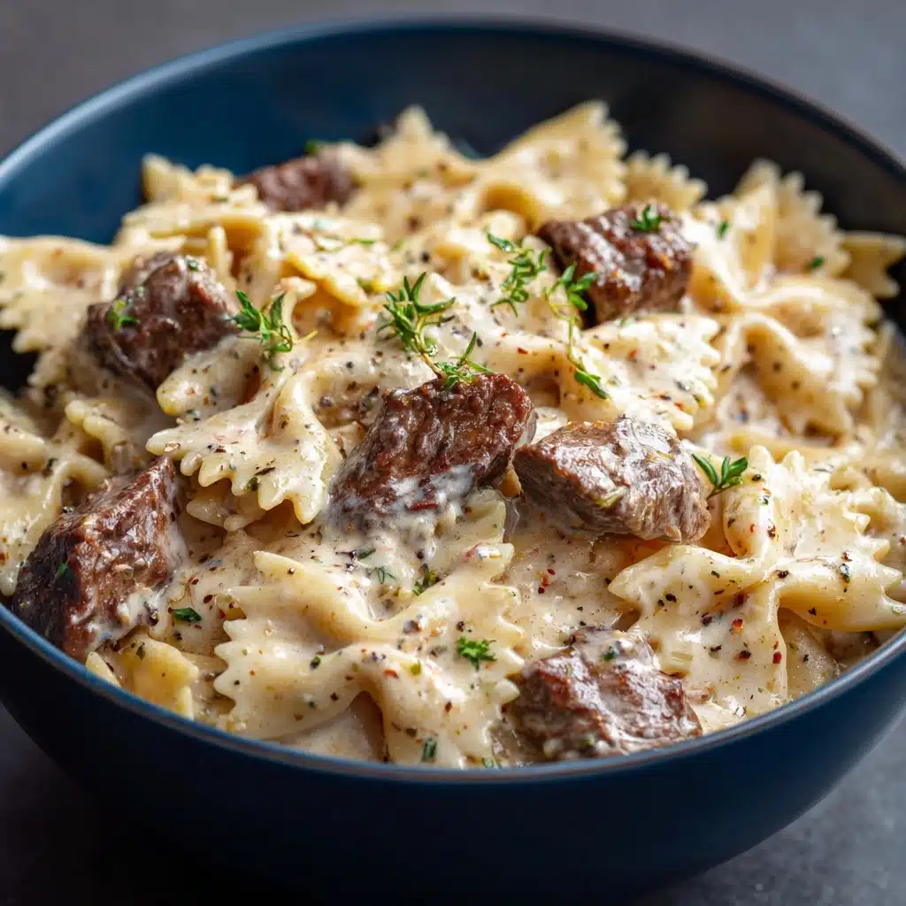 Creamy Beef and Bowtie Pasta Recipe - Recipe Image