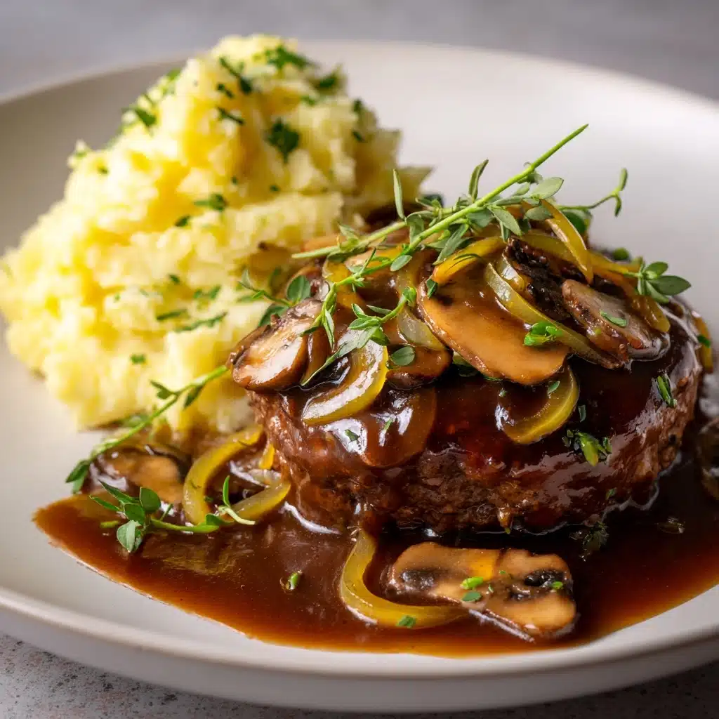 Bobby Flay–Inspired Salisbury Steak Recipe - Recipe Image