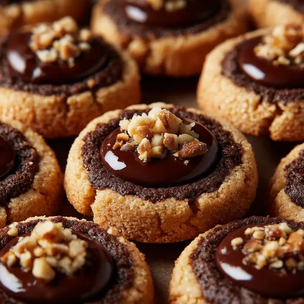 Chocolate Hazelnut Thumbprint Cookies Recipe - Recipe Image