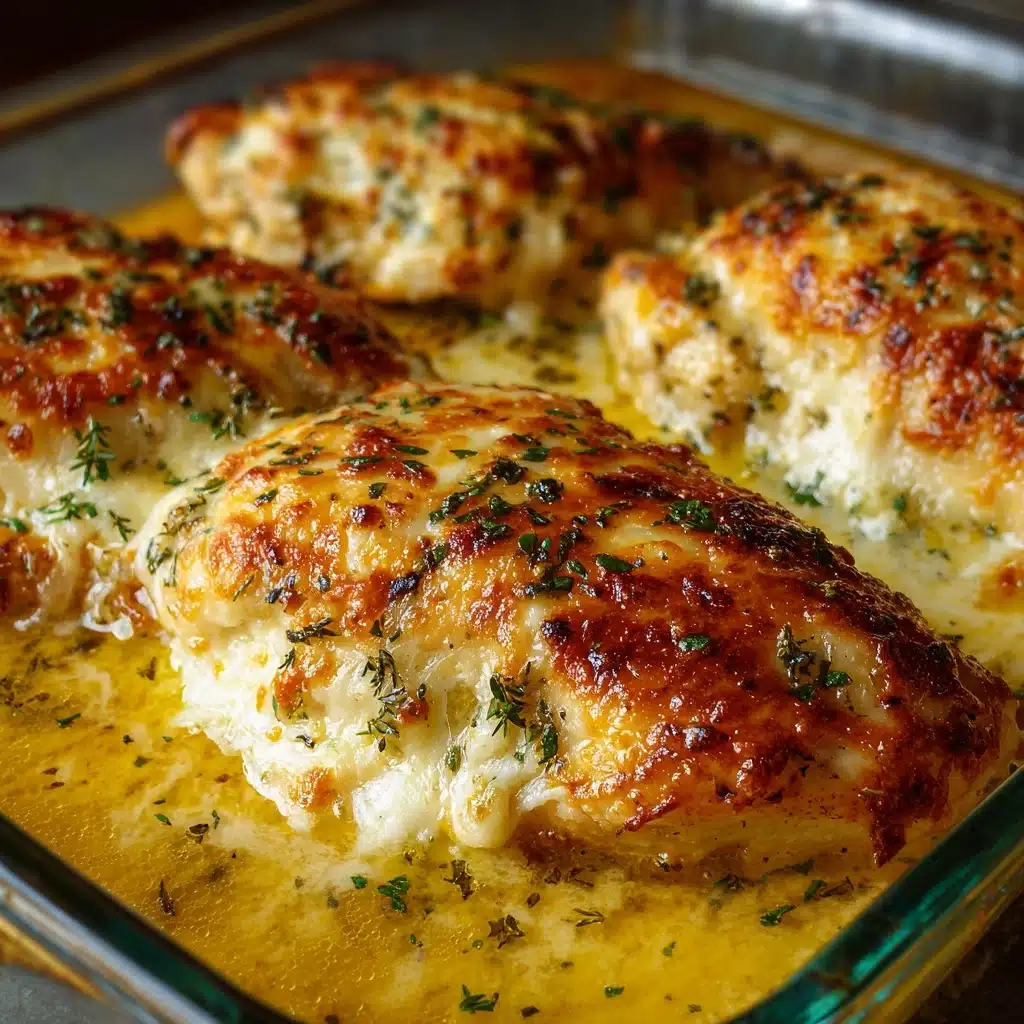 Golden Baked Provolone Chicken: A Family Delight Recipe - Recipe Image
