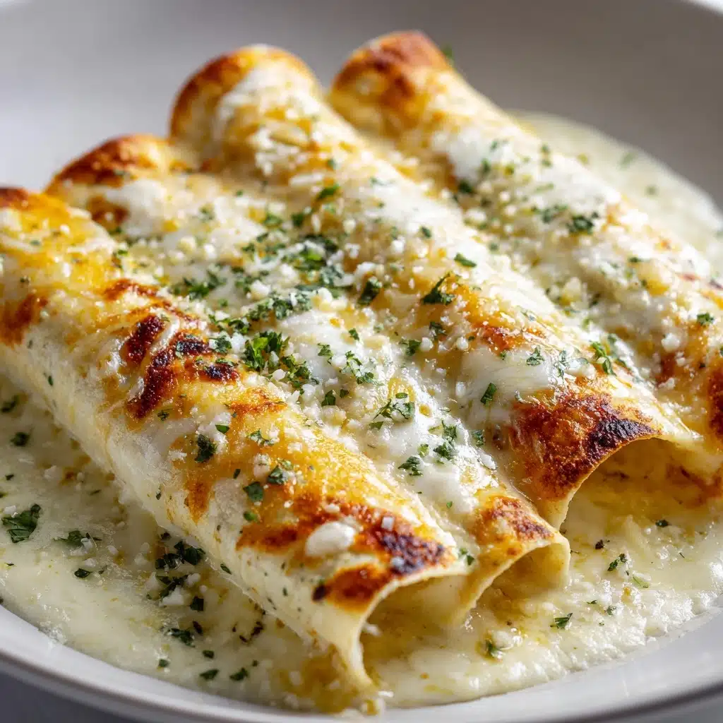 Chicken Enchiladas with Sour Cream White Sauce Recipe - Recipe Image