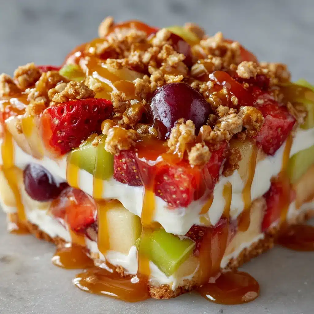 Caramel Crunch Cheesecake Fruit Salad Recipe - Recipe Image