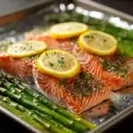 Salmon, Asparagus, Lemon, and Herb Foil Pack Recipe