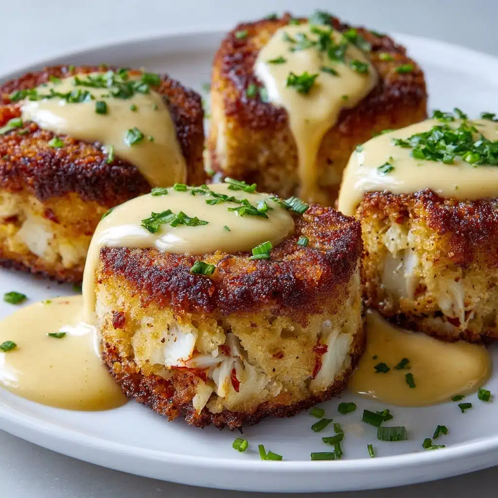 Cheddar Bay Crab Cakes with Lemon Butter Drizzle Recipe - Recipe Image