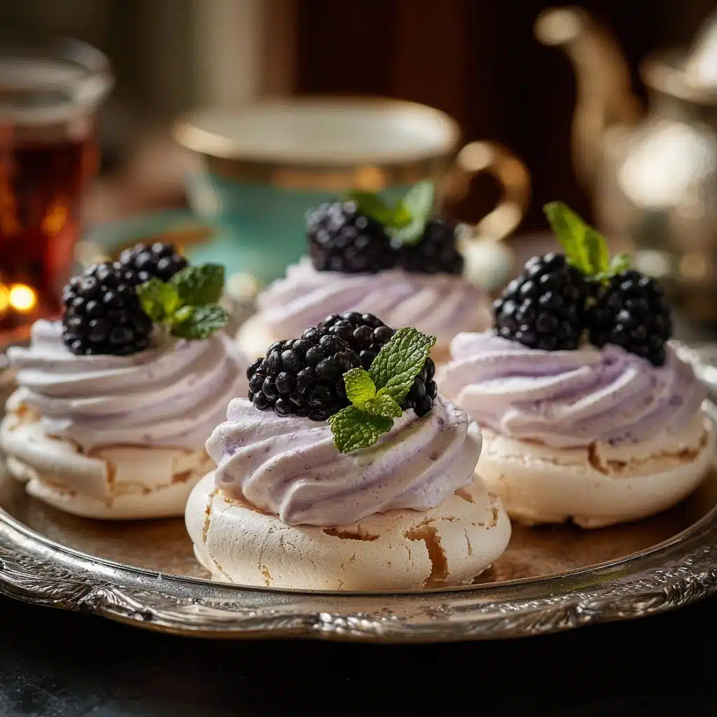 Blackberry Pavlovas Recipe - Recipe Image