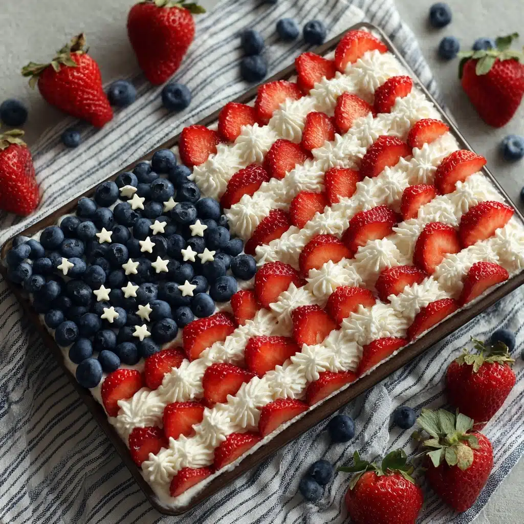 American Flag Fruit Pizza Recipe - Recipe Image