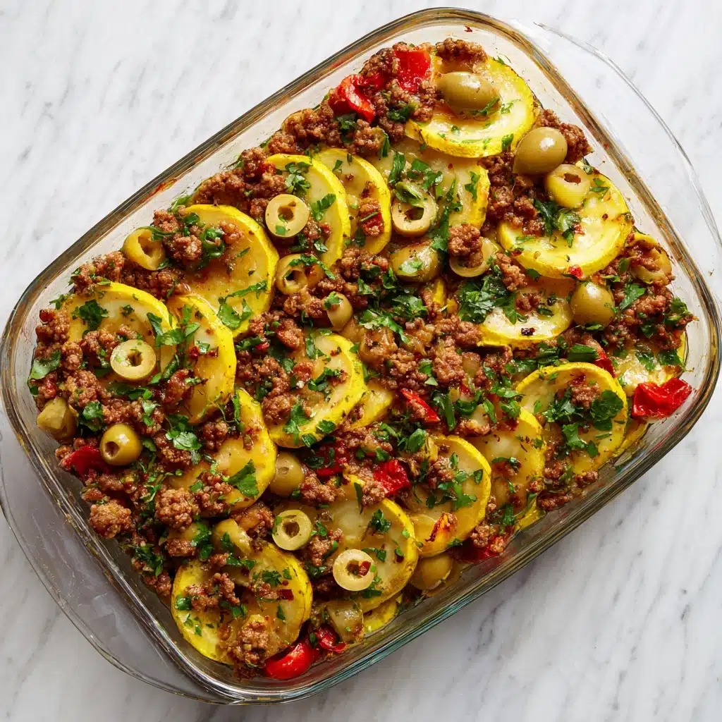 Southern Five Layer Beef Casserole Recipe