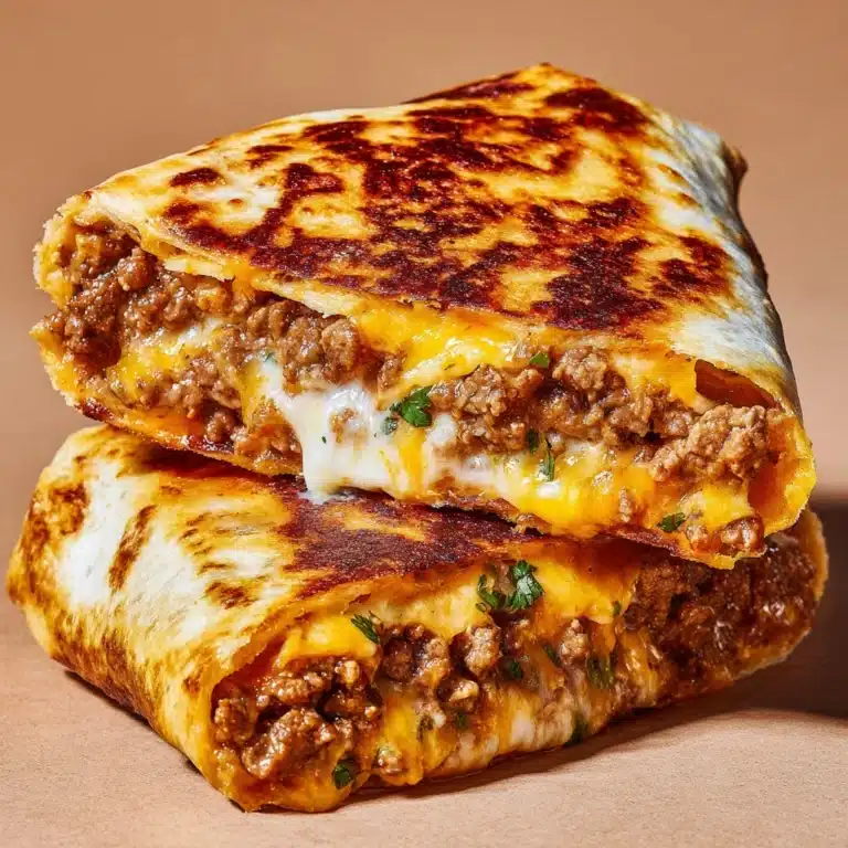 Cheesy Beef Burritos with Crispy Fries Recipe