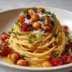 Slow Roasted Chickpea and Tomato Pasta Recipe
