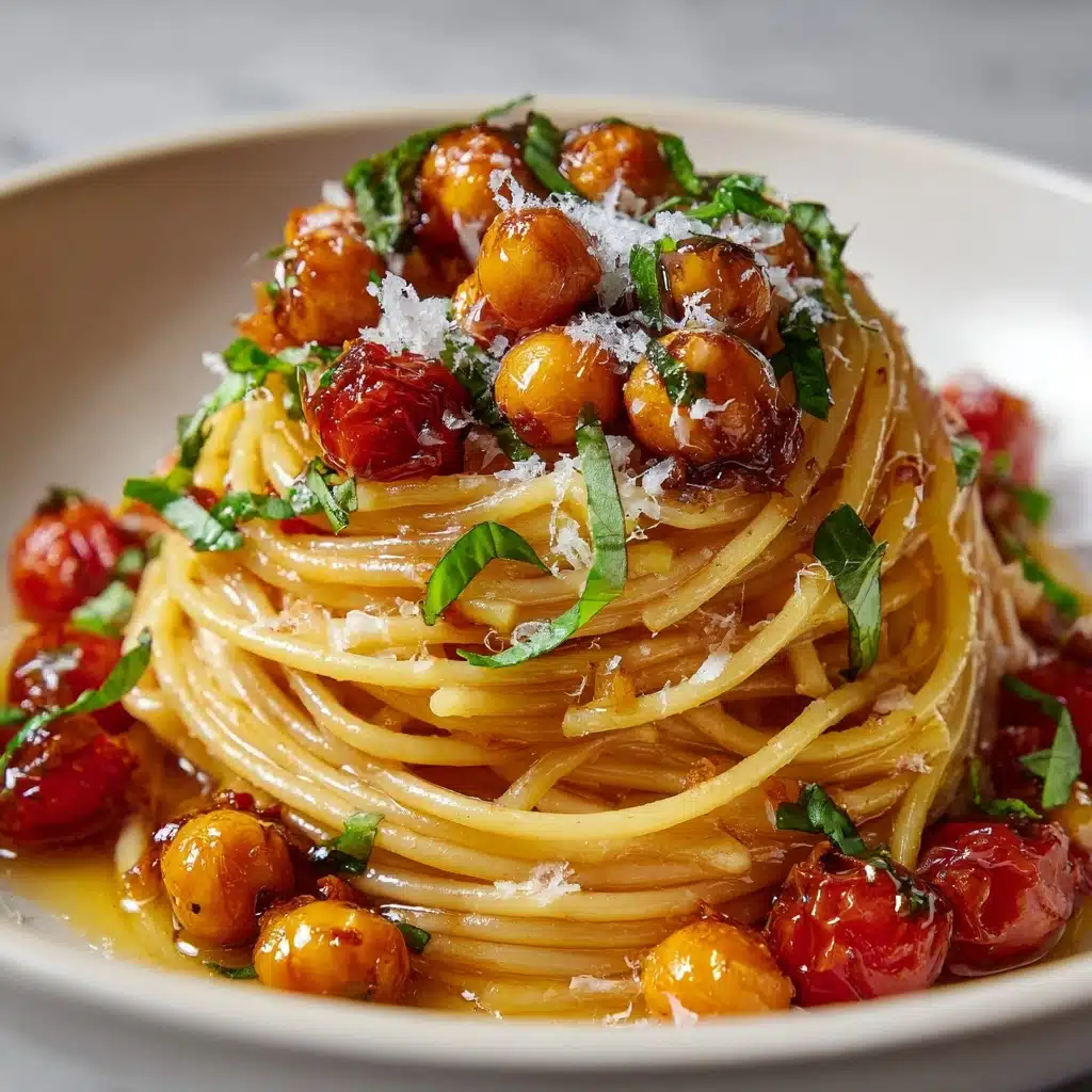 Slow Roasted Chickpea and Tomato Pasta Recipe