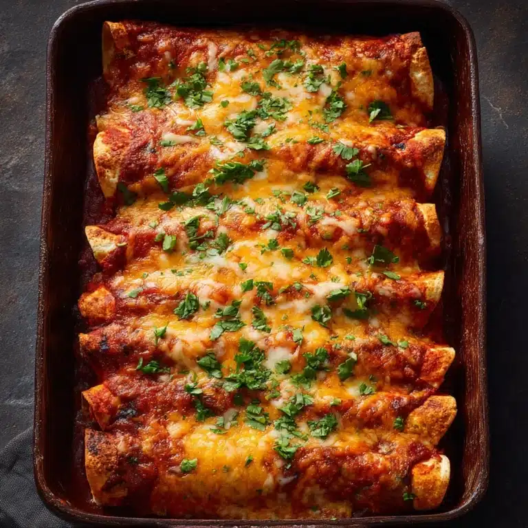 Easy Shredded Chicken Enchilada Casserole Recipe