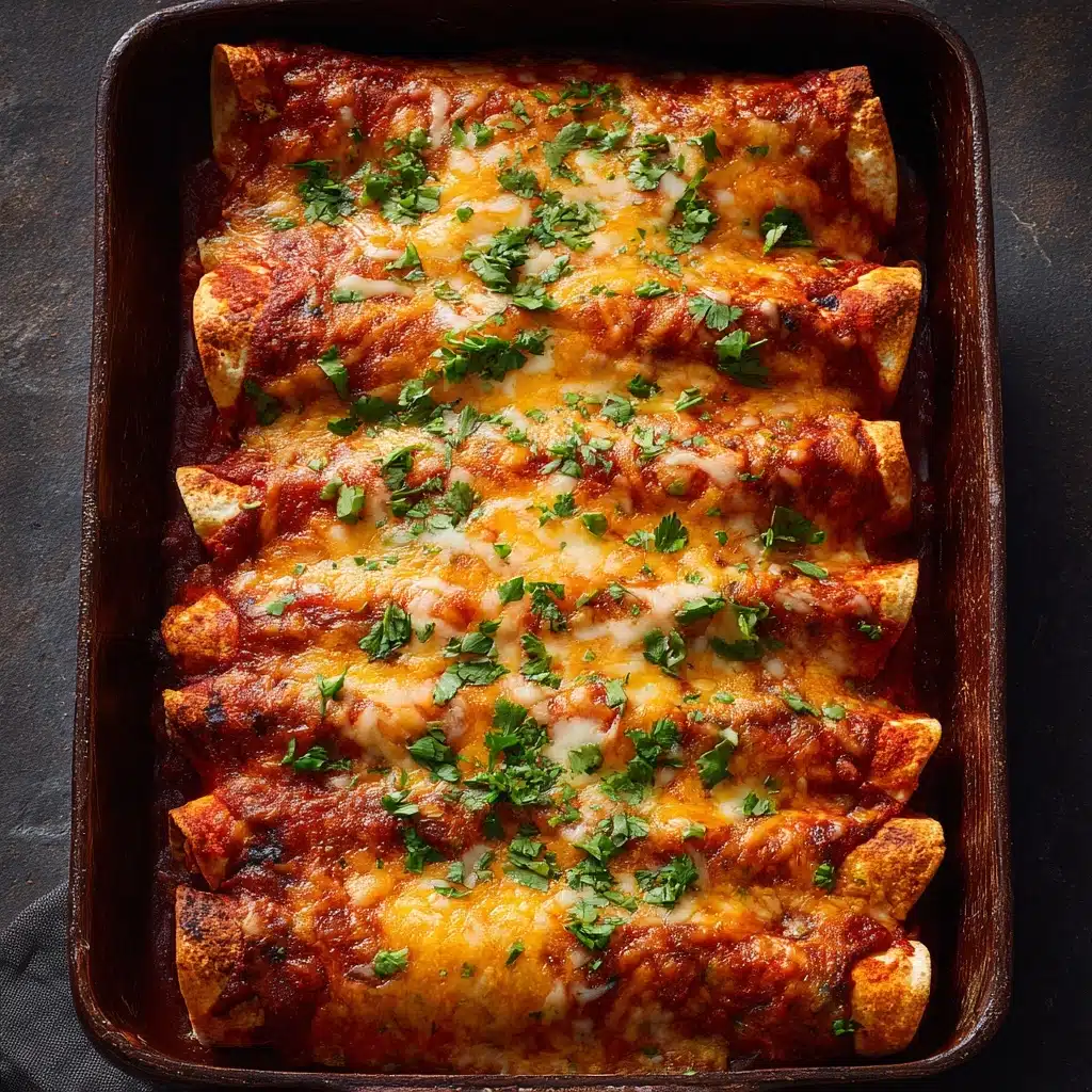 Easy Shredded Chicken Enchilada Casserole Recipe