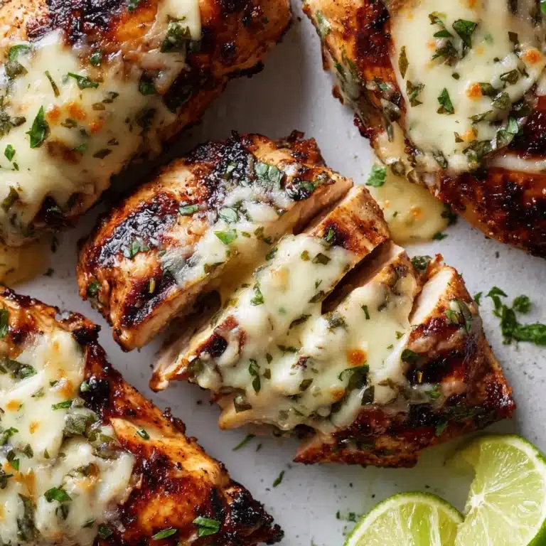 Grilled Salsa Verde Chicken with Pepper Jack Recipe