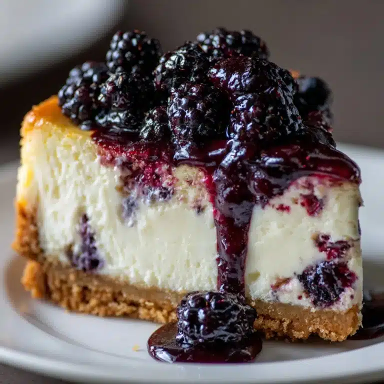 No Bake Blackberry Cheesecake Recipe
