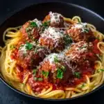 Instant Pot Whole Wheat Spaghetti and Turkey Meatballs Recipe