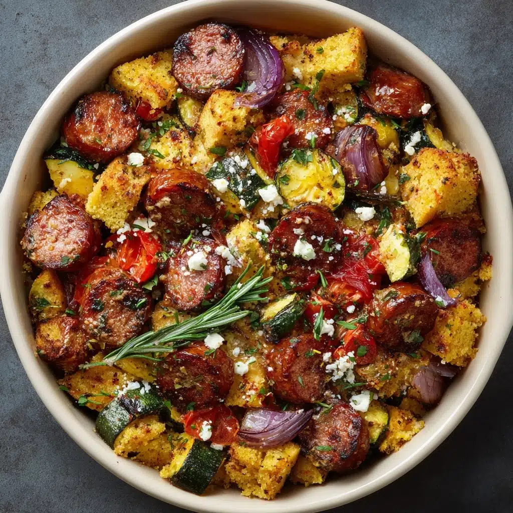 Summer Sausage Skillet with Andouille Sausage Recipe - Recipe Image