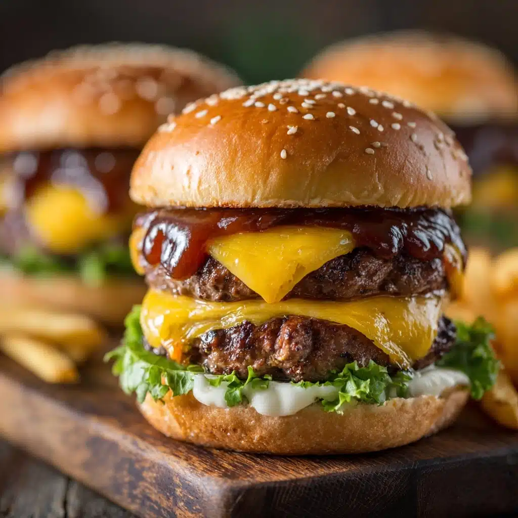 Teriyaki Parmesan Burgers with American Cheese Recipe - Recipe Image