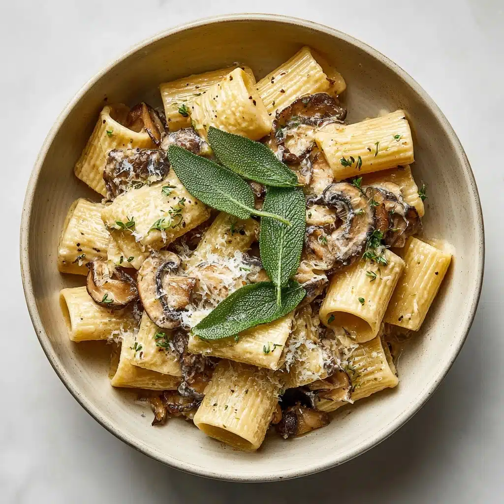 Sage Butter Pasta with Mushrooms Recipe