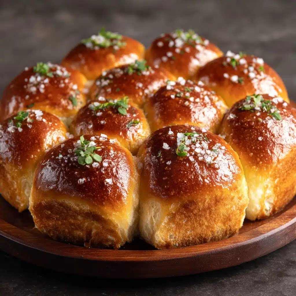Salted Sage Honey Butter Brioche Rolls Recipe - Recipe Image