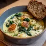 Creamy Chicken Gnocchi Soup with Garlic Recipe