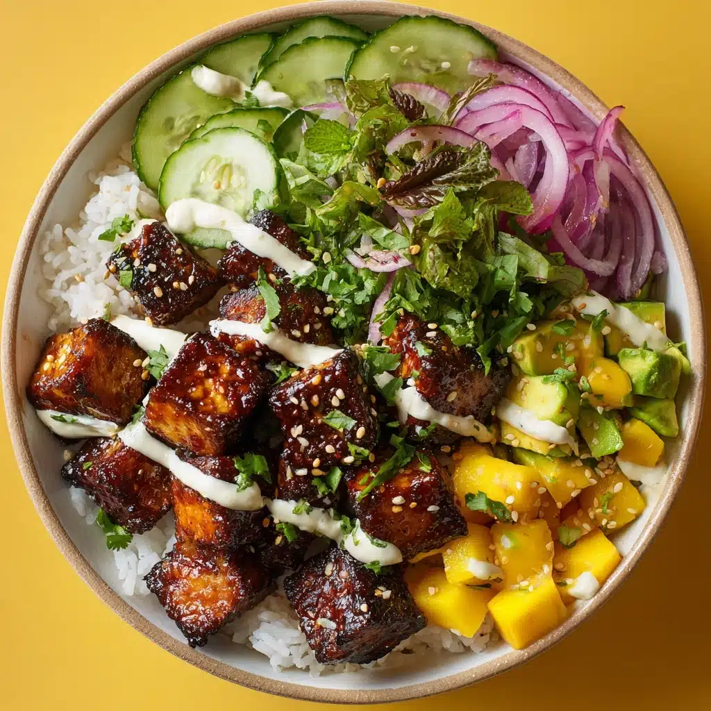 Teriyaki Salmon Rice Bowl with Mango Recipe